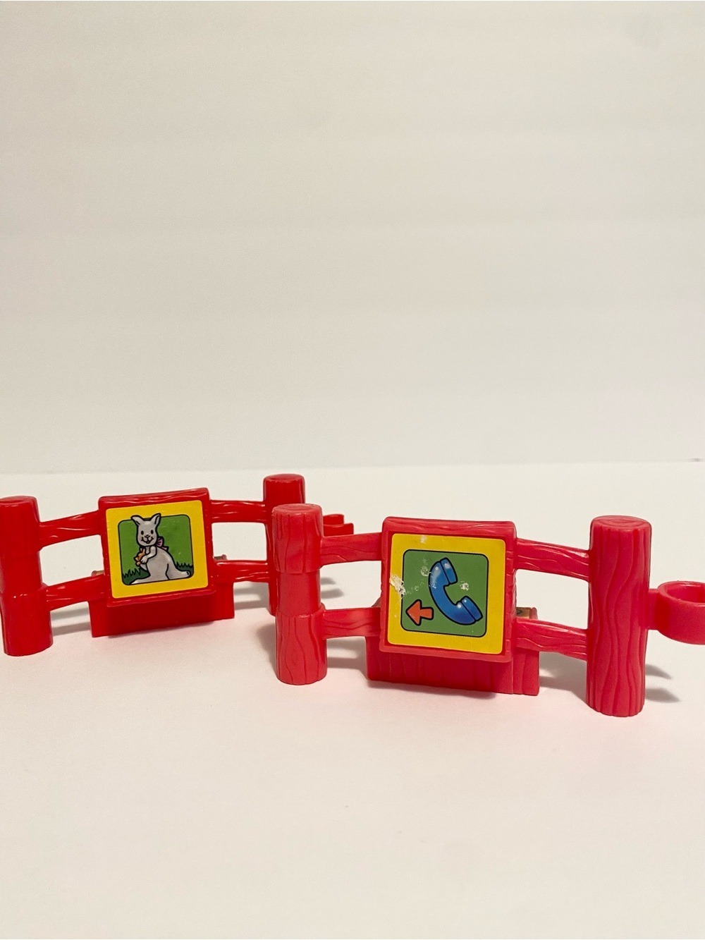 Little People Red Fence Zoo Camel Kangaroo Animal Enclosure Fencing Lot 4/$20 🛑